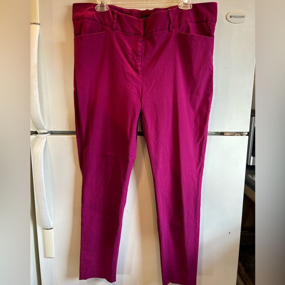 The Limited Magenta Ankle Pants